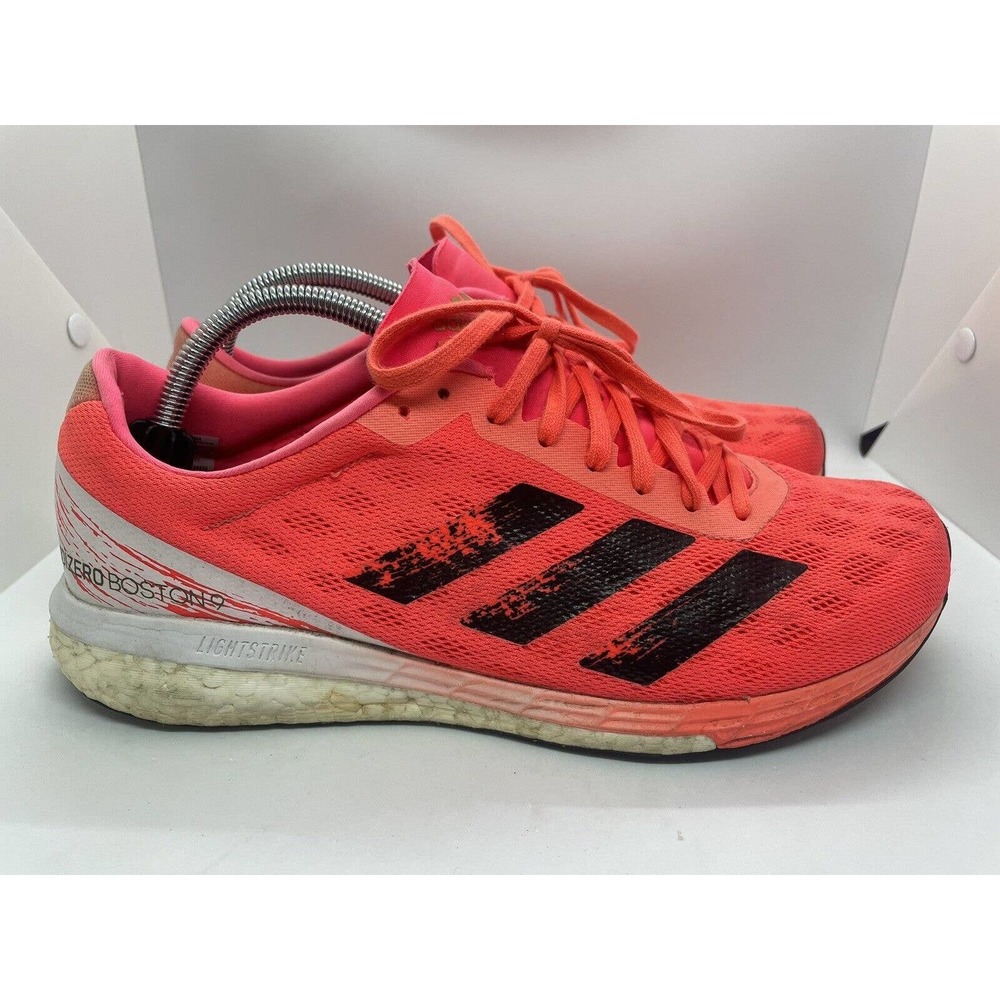 Adidas Mens Adizero Boston 9 EG4671 Pink Running Shoes Sneakers Size 9.5